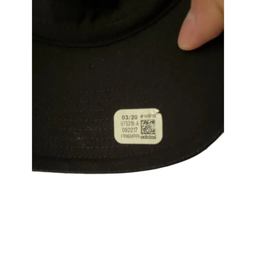 Adidas Aeroready OS Black Embroidered Strapback Workout Athletic Baseball Cap